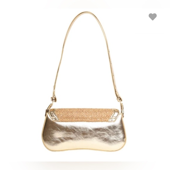 BNWT Steve Madden Gold Shoulder Bag + Coin Purse - Picture 2 of 16